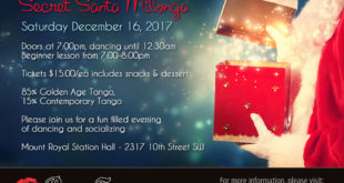 Diciembre 16-2017 Beso de Tango "Secret Santa" Milonga